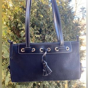 DOONEY & BOURKE Black Monogram Handbag-Y2K